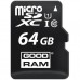 Карта пам'яті GOODRAM 64GB microSDXC Class 10 M1AA-0640R12 Карта пам'яті GOODRAM 64GB microSDXC Class 10 M1AA-0640R12